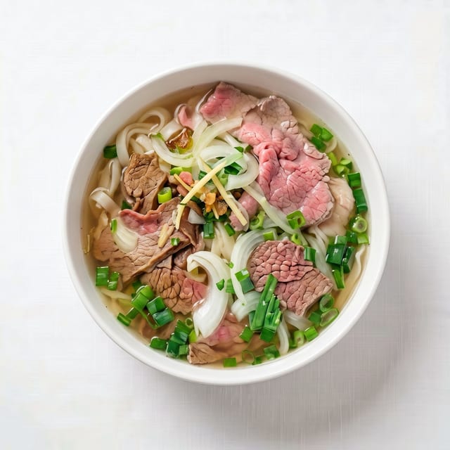 Tái Chín Nạm Gân Sách (Rare Steak, Brisket, Flank, Tendon, Tripe).