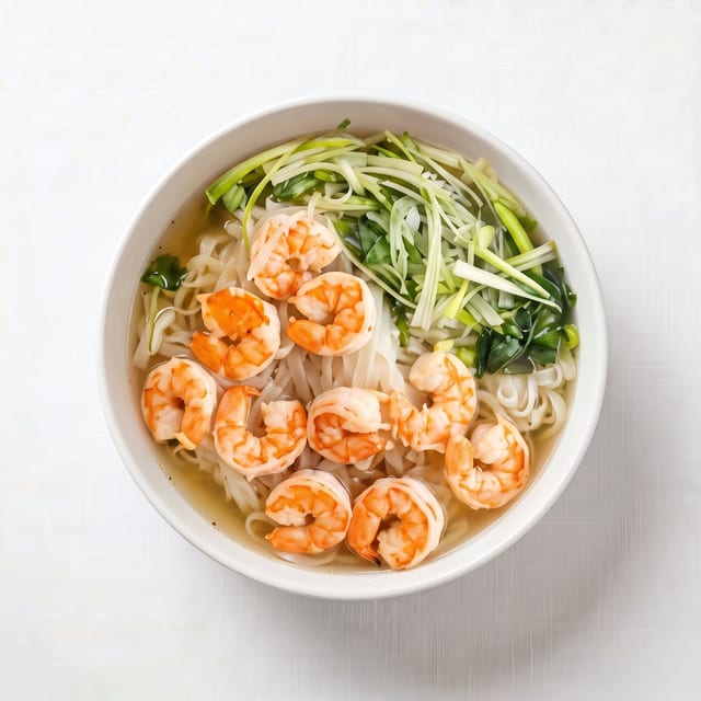 Phở Tôm (Shrimp Noodle Soup).