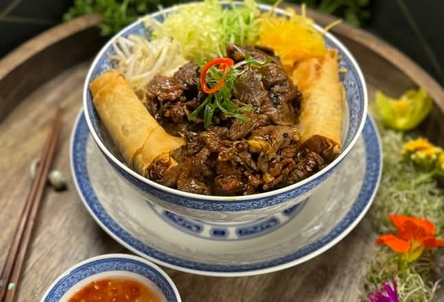 50. Bun Cha Gio Thit Bo Nuong.